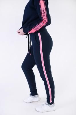 Женские спортивные брюки-джоггеры  с неоновыми полосками
