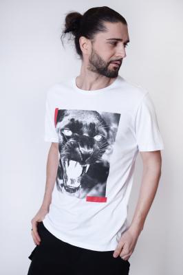 Мужская футболка “anger” с принтом “пантера”